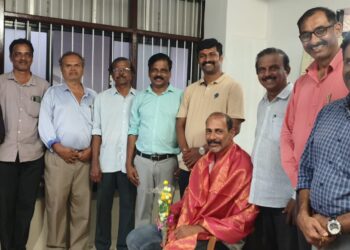 ಮಿತ್ರವೃಂದ ವಾಲಿಬಾಲ್ ಅಕಾಡೆಮಿಯಿಂದ ನಗರಸಭಾ ಸ್ಥಾಯಿ ಸಮಿತಿ ಅಧ್ಯಕ್ಷರಿಗೆ ಸನ್ಮಾನ
