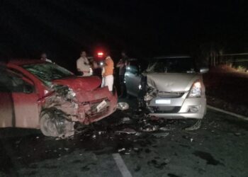 ಬುಡೋಳಿ: ಎರಡು ಕಾರುಗಳ ನಡುವೆ ಡಿಕ್ಕಿ: ಓರ್ವ ಮೃತ್ಯು: ನಾಲ್ವರಿಗೆ ಗಾಯ..!!