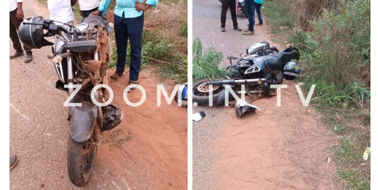 ನೆಹರುನಗರ: ಟಾಟಾ ಏಸ್ ಮತ್ತು ಬೈಕ್ ನಡುವೆ ಡಿಕ್ಕಿ: ಬೈಕ್ ಸವಾರ ಆಸ್ಪತ್ರೆಗೆ ದಾಖಲು..!!