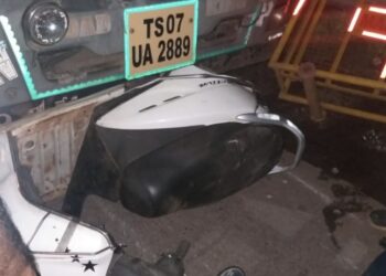 ಮಂಗಳೂರು: ಲಾರಿಯ ಚಕ್ರಕ್ಕೆ ಸಿಲುಕಿದ ಸ್ಕೂಟರ್: ಸವಾರ ಸಾವು..!!