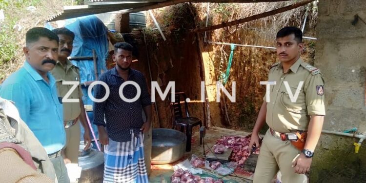 ಕೆದಿಲ: ಅಕ್ರಮ ಕಸಾಯಿಖಾನೆಗೆ ಹಿಂ.ಜಾ.ವೇ. ಮಾಹಿತಿ ಮೇರೆಗೆ ಪುತ್ತೂರು ನಗರ ಠಾಣಾ ಪೊಲೀಸರ ಮಿಂಚಿನ ದಾಳಿ: ಓರ್ವ ಆರೋಪಿ ಹಾಗೂ ಗೋ ಮಾಂಸ ಪೊಲೀಸ್ ವಶಕ್ಕೆ..!!