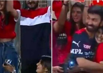 ಆರ್.ಸಿ.ಬಿ-ಸಿ.ಎಸ್.ಕೆ ಹೈವೋಲ್ಟೇಜ್ ಪಂದ್ಯದ ನಡುವೆ ಪ್ರೇಮನಿವೇದನೆ: ತನ್ನ ಗೆಳೆಯನಿಗೆ ಮಂಡಿಯೂರಿ ಪ್ರಫೋಸ್ ಮಾಡಿದ ಯುವತಿ