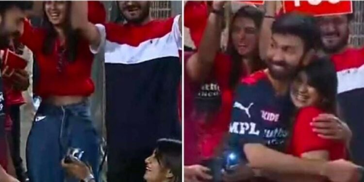 ಆರ್.ಸಿ.ಬಿ-ಸಿ.ಎಸ್.ಕೆ ಹೈವೋಲ್ಟೇಜ್ ಪಂದ್ಯದ ನಡುವೆ ಪ್ರೇಮನಿವೇದನೆ: ತನ್ನ ಗೆಳೆಯನಿಗೆ ಮಂಡಿಯೂರಿ ಪ್ರಫೋಸ್ ಮಾಡಿದ ಯುವತಿ