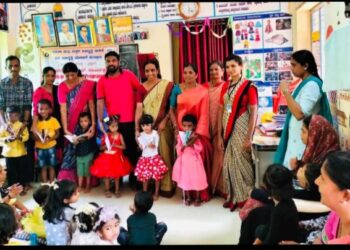 ಬಪ್ಪಳಿಗೆ: ಅಂಗನವಾಡಿ ಕೇಂದ್ರದಲ್ಲಿ ಮಕ್ಕಳ ಬೀಳ್ಕೊಡುಗೆ ಸಮಾರಂಭ