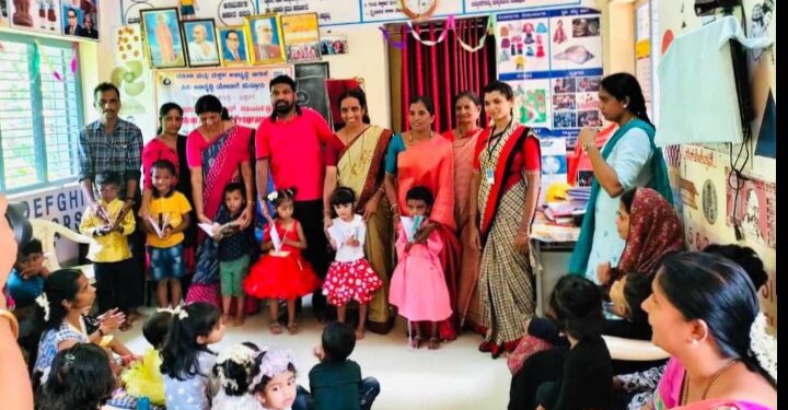 ಬಪ್ಪಳಿಗೆ: ಅಂಗನವಾಡಿ ಕೇಂದ್ರದಲ್ಲಿ ಮಕ್ಕಳ ಬೀಳ್ಕೊಡುಗೆ ಸಮಾರಂಭ