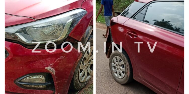 ಪುತ್ತೂರು: ಬುಲೆಟ್ ಬೈಕ್ ಮತ್ತು ಕಾರಿನ ನಡುವೆ ಡಿಕ್ಕಿ..!!