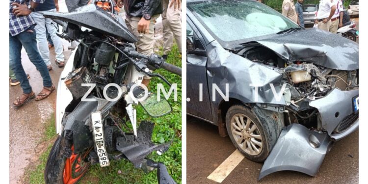ಪುತ್ತೂರು: ಕಾರು ಮತ್ತು ಬೈಕ್ ನಡುವೆ ಡಿಕ್ಕಿ: ಬೈಕ್ ಸವಾರ ಆಸ್ಪತ್ರೆಗೆ ದಾಖಲು..!!