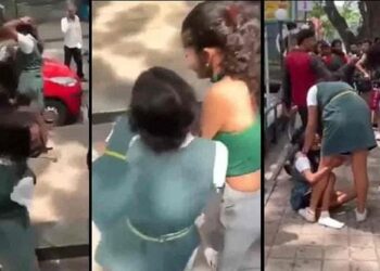 ಶಾಲಾ ಸಮವಸ್ತ್ರದಲ್ಲಿಯೇ ಜಡೆ ಹಿಡಿದು ಹೊಡೆದಾಡಿದ ಬಾಲಕಿಯರು: ವೀಡಿಯೊ ವೈರಲ್