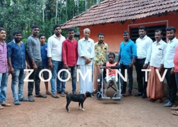 ಈಶ್ವರಮಂಗಲ: ಹಿಂ.ಜಾ.ವೇ. ನೇತೃತ್ವದಲ್ಲಿ ವಿಕಲಚೇತನ ಅರುಣ್ ಅಂಬಟೆಮೂಲೆ ರವರಿಗೆ ವ್ಹೀಲ್ ಚಯರ್ ಕೊಡುಗೆ