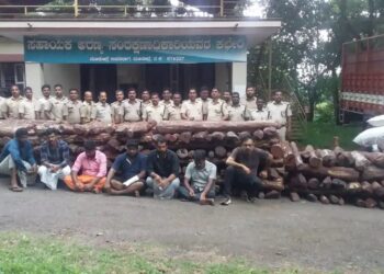 ಮಂಗಳೂರು: ಅಕ್ರಮವಾಗಿ ರಕ್ತ ಚಂದನದ ತುಂಡುಗಳ ಮಾರಾಟಕ್ಕೆ ಯತ್ನ: 7 ಮಂದಿ ಆರೋಪಿಗಳ ಬಂಧನ: 4.15 ಕೋ. ರೂ ಮೌಲ್ಯದ ಸೊತ್ತು ವಶ