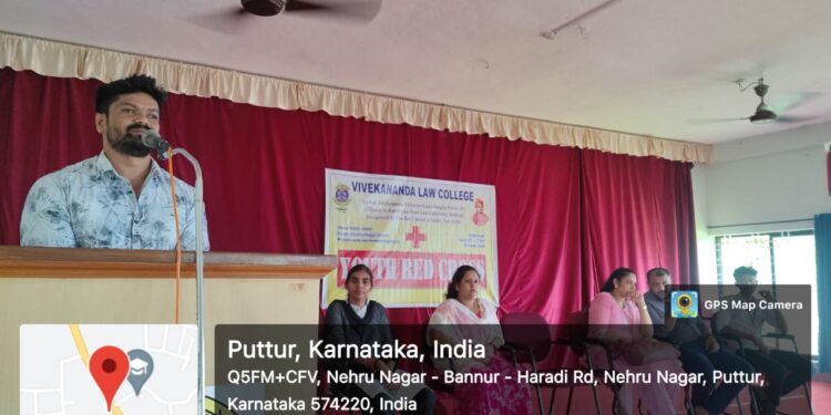 ವಿವೇಕಾನಂದ ಕಾನೂನು ಮಹಾವಿದ್ಯಾಲಯದಲ್ಲಿ ವಿಶೇಷ ಕಾರ್ಯಾಗಾರ: ಆರೋಗ್ಯವಿದ್ದರೆ ಮಾತ್ರ ಎಲ್ಲವು ಸಾಧ್ಯ: ಸುನೀಲ್ ರಾಮಕೃಷ್ಣ