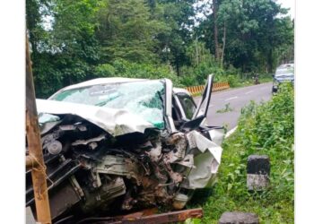 ಕಡಬ: ಸೇತುವೆಗೆ ಡಿಕ್ಕಿ ಹೊಡೆದ ಕಾರು: ಓರ್ವ ಸಾವು, ಇಬ್ಬರು ಗಂಭೀರ