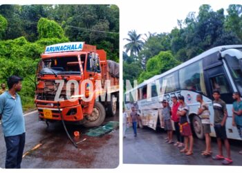 ಬೆದ್ರೋಡಿ: ಐರಾವತ ಬಸ್-ಟ್ಯಾಂಕರ್-ಲಾರಿ ನಡುವೆ ಸರಣಿ ಅಪಘಾತ: ವಾಹನಗಳು ಜಖಂ: 1 ಗಂಟೆಗಳ ಕಾಲ ಹೆದ್ದಾರಿ ಬಂದ್..!!