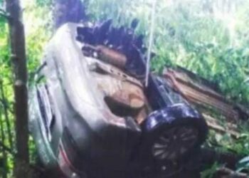 ಅರಂತೋಡು: ನಿಯಂತ್ರಣ ತಪ್ಪಿ ತೋಟಕ್ಕೆ ಮಗುಚಿ ಬಿದ್ದ ಕಾರು: ನಾಲ್ಕು ಮಂದಿಗೆ ಗಾಯ