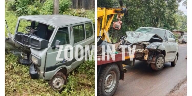 ಪುತ್ತೂರು : ಪಂಜಳದಲ್ಲಿ ಸ್ವಿಫ್ಟ್ ಮತ್ತು ಓಮ್ನಿ ಕಾರುಗಳ ನಡುವೆ ಡಿಕ್ಕಿ : ಹಲವರಿಗೆ ಗಾಯ