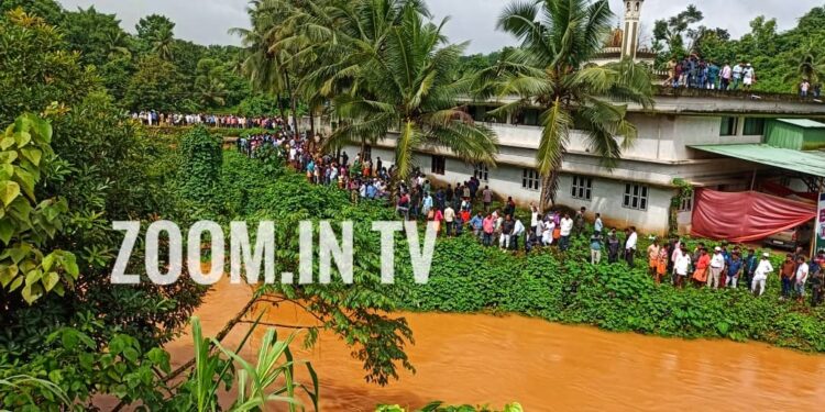 ಕಾಣಿಯೂರು: ಹೊಳೆಗೆ ಬಿದ್ದ ಕಾರು ಪತ್ತೆ: ಮೇಲಕ್ಕೆತ್ತುವ ವೇಳೆ ನೀರಿನ ರಭಸಕ್ಕೆ ಮತ್ತೆ ನೀರುಪಾಲು