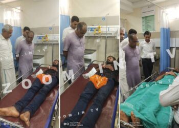 ಲಾಠಿಚಾರ್ಜ್ ವೇಳೆ ಗಾಯಗೊಂಡು ಆಸ್ಪತ್ರೆಗೆ ದಾಖಲಾದ ಕಾರ್ಯಕರ್ತರನ್ನು ಭೇಟಿ ಮಾಡಿದ ಹಿಂ.ಜಾ.ವೇ. ಮುಖಂಡ ಜಗದೀಶ್ ಕಾರಂತ್