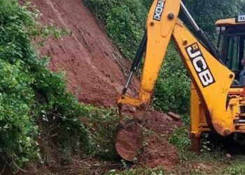 ಮಡಿಕೇರಿ-ಮಂಗಳೂರು ಹೆದ್ದಾರಿಯಲ್ಲಿ ಭೂ ಕುಸಿತ: ವಾಹನ ಸವಾರರ ಪರದಾಟ