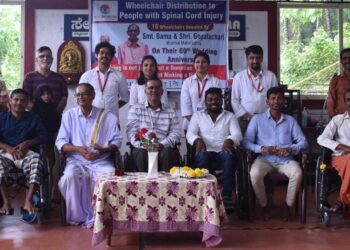 60ನೇ ವಿವಾಹ ವಾರ್ಷಿಕೋತ್ಸವ:  ಸೌತಡ್ಕ ಸೇವಾಭಾರತಿಗೆ 10 ಗಾಲಿಕುರ್ಚಿಗಳನ್ನು ಕೊಡುಗೆ ನೀಡಿ ಮಾದರಿಯಾದ ದಂಪತಿ