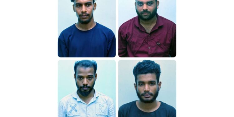 ಕೊಳ್ತಿಗೆ: ತೋಟದ ಗೋದಾಮಿನಿಂದ ಕಾಳು ಮೆಣಸು ಕಳವುಗೈದ ಪ್ರಕರಣ: ನಾಲ್ವರು ಆರೋಪಿಗಳ ಬಂಧನ: 250 ಕೆ.ಜಿ. ಕಾಳು ಮೆಣಸು, ಕಾರು ವಶಕ್ಕೆ