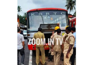 ಪುತ್ತೂರು: ಕೆ. ಎಸ್.ಆರ್. ಟಿ.ಸಿ ಚಾಲಕನ ಸಮಯಪ್ರಜ್ಞೆಯಿಂದ ತಪ್ಪಿದ ಭಾರೀ ಅನಾಹುತ