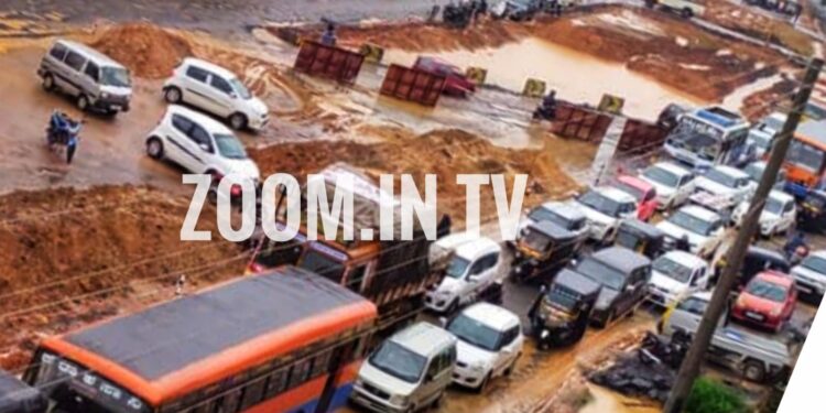 ಕಲ್ಲಡ್ಕದಲ್ಲಿ ಫುಲ್ ಟ್ರಾಫಿಕ್ ಜಾಮ್ : ಪ್ರಯಾಣಿಕರ ಪರದಾಟ…!!!