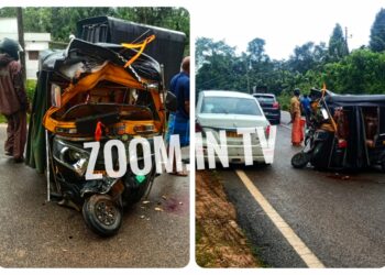 ಕಡಬ: ಆಟೋ ರಿಕ್ಷಾ-ಗೂಡ್ಸ್ ಟೆಂಪೋ ನಡುವೆ ಭೀಕರ ಅಪಘಾತ: ಆಟೋ ಚಾಲಕ ಗಂಭೀರ..!!