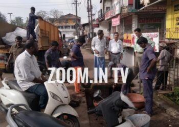 ಪುತ್ತೂರು: ಫುಟ್ ಪಾತ್ ನ ಸ್ಲಾಬ್ ತುಂಡಾಗಿ ವ್ಯಕ್ತಿಯೋರ್ವರಿಗೆ ಗಾಯ: ಶೀಘ್ರ ಸ್ಪಂದಿಸಿದ ನಗರಸಭೆ