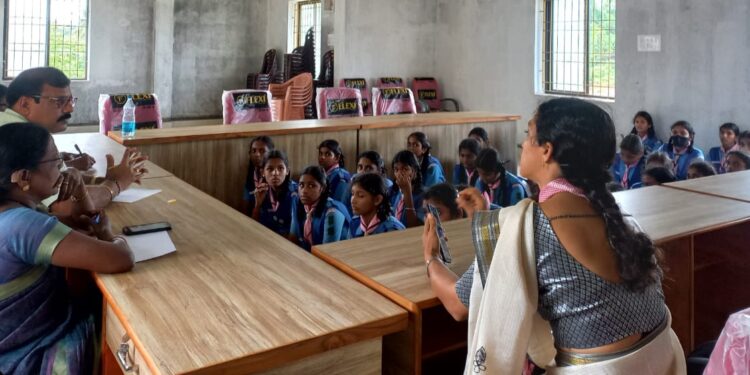 ಮಾಣಿ: ಬಾಲವಿಕಾಸ ಆಂಗ್ಲ ಮಾಧ್ಯಮ ಶಾಲೆಯ ಗೈಡ್ಸ್ ವಿದ್ಯಾರ್ಥಿಗಳ ಜೊತೆ ಗ್ರಾ.ಪಂ. ಅಧ್ಯಕ್ಷರ ಮುಖಾಮುಖಿ