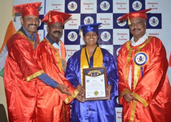 ಏಮಾಜೆ ಶಾಲೆಯ ಸಹಶಿಕ್ಷಕಿ ತ್ರಿವೇಣಿಯವರಿಗೆ ರೆಜೆನ್ಸಿ ಇಂಟರ್ ನ್ಯಾಷನಲ್ ಥಿಯೋಲಾಜಿಕಲ್ ಯೂನಿವರ್ಸಿಟಿ ವತಿಯಿಂದ ಗೌರವ ಡಾಕ್ಟರೇಟ್