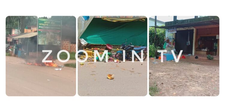 ಗುತ್ತಿಗಾರು: ಪ್ರವೀಣ್ ಹತ್ಯೆ ಆರೋಪಿಗಳ ಅಂಗಡಿಗಳಿಗೆ ಹಾನಿ: ಟೈಯರ್ ಗೆ ಬೆಂಕಿ..!!