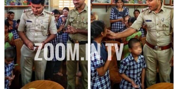 ಕೌಶಲ್ಯ ತರಬೇತಿ ಕೇಂದ್ರದ ಮಕ್ಕಳೊಂದಿಗೆ ಹುಟ್ಟುಹಬ್ಬ ಆಚರಿಸಿಕೊಂಡ ಪುಂಜಾಲಕಟ್ಟೆ ಪೊಲೀಸ್ ಠಾಣಾ ಎಸ್.ಐ. ‘ಸುತೇಶ್ ‘..