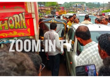 ನೆಲ್ಯಾಡಿ: ಲಾರಿ-ಕಾರು ಮತ್ತು ಆಟೋ ನಡುವೆ ಅಪಘಾತ..!!
