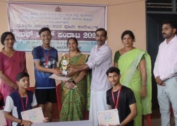 ಟೇಬಲ್ ಟೆನ್ನಿಸ್ ಪಂದ್ಯಾಟದಲ್ಲಿ ವಿವೇಕಾನಂದ ಪ.ಪೂ ಕಾಲೇಜಿನ ಬಾಲಕರ ತಂಡ ಜಿಲ್ಲಾಮಟ್ಟಕ್ಕೆ ಆಯ್ಕೆ