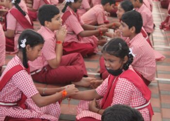 ತೆಂಕಿಲ ವಿವೇಕಾನಂದ ಆಂಗ್ಲ ಮಾಧ್ಯಮ ಶಾಲೆಯಲ್ಲಿ ರಕ್ಷಾ ಬಂಧನ ಆಚರಣೆ