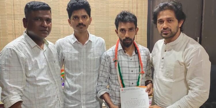 ವಿಟ್ಲ-ಉಪ್ಪಿನಂಗಡಿ ಬ್ಲಾಕ್ ಯುವ ಕಾಂಗ್ರೆಸ್ ಸಮಿತಿಯ ಹಂಗಾಮಿ ಅಧ್ಯಕ್ಷರಾಗಿ ಮೊಹಮ್ಮದ್ ಫಾರೂಕ್ ನೇಮಕ