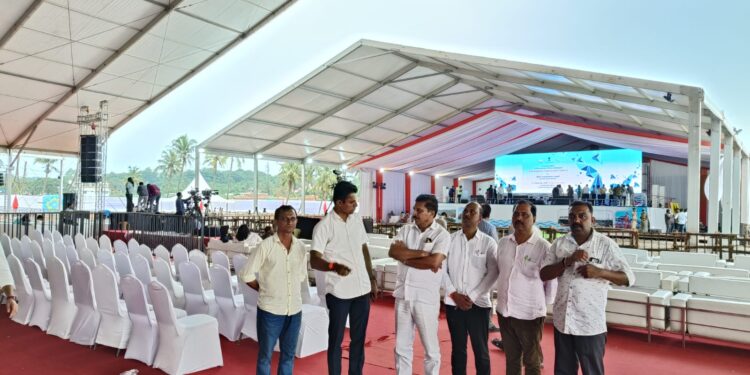 ನಾಳೆ (ಸೆ.2)ಮಂಗಳೂರಿಗೆ ಪ್ರಧಾನಿ ಮೋದಿ ಭೇಟಿ: ಕಾರ್ಯಕ್ರಮದ ತಯಾರಿಯನ್ನು ವೀಕ್ಷಿಸಿದ ಶಾಸಕ ಸಂಜೀವ ಮಠಂದೂರು