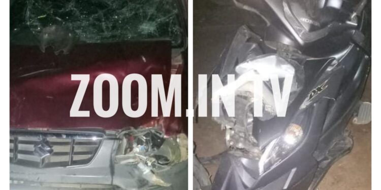 ಮುಕ್ರಂಪಾಡಿ: ಸ್ಕೂಟರ್-ಕಾರು ಡಿಕ್ಕಿ: ದ್ವಿಚಕ್ರ ವಾಹನ ಸವಾರ, ಸಹಸವಾರನಿಗೆ ಗಾಯ..!!