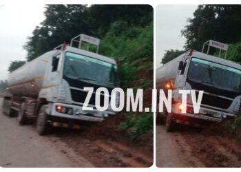 ಪೆರ್ನೆ: ನಿಯಂತ್ರಣ ತಪ್ಪಿ ಪೆಟ್ರೋಲ್ ಟ್ಯಾಂಕರ್ ಪಲ್ಟಿ: ಕೆಲಕಾಲ ವಾಹನ ಸಂಚಾರ ಅಸ್ತವ್ಯಸ್ತ..!!