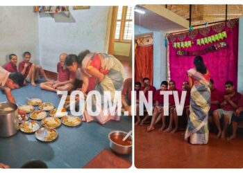 ಪ್ರವೀಣ್ ನೆಟ್ಟಾರು ಹುಟ್ಟುಹಬ್ಬದ ಅಂಗವಾಗಿ ಪತ್ನಿ ಮತ್ತು ಸ್ನೇಹಿತರಿಂದ  ಬಿರುಮಲೆ ಬೆಟ್ಟದಲ್ಲಿರುವ ಪ್ರಜ್ಞಾ ಆಶ್ರಮದಲ್ಲಿ ಅನ್ನಸಂತರ್ಪಣೆ..