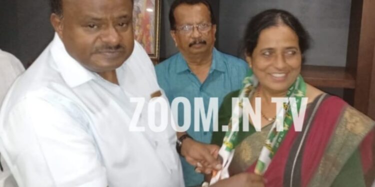 ಕಾಂಗ್ರೆಸ್ ಪಕ್ಷಕ್ಕೆ ಝೊಹರಾ ನಿಸಾರ್ ಅಹಮ್ಮದ್ ಗುಡ್ ಬೈ : ಜೆಡಿಎಸ್ ಸೇರ್ಪಡೆ