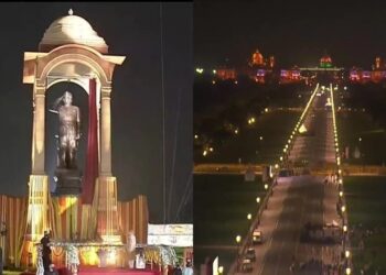 ಇಂಡಿಯಾ ಗೇಟ್ ನಲ್ಲಿ ಸುಭಾಷ್ ಚಂದ್ರ ಬೋಸ್ ಪ್ರತಿಮೆ ಅನಾವರಣ:; ರಾಜಪಥ ಇನ್ಮುಂದೆ ಕರ್ತವ್ಯಪಥ