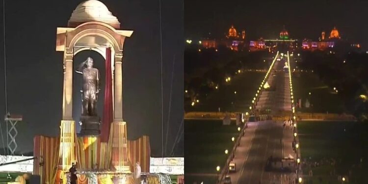 ಇಂಡಿಯಾ ಗೇಟ್ ನಲ್ಲಿ ಸುಭಾಷ್ ಚಂದ್ರ ಬೋಸ್ ಪ್ರತಿಮೆ ಅನಾವರಣ:; ರಾಜಪಥ ಇನ್ಮುಂದೆ ಕರ್ತವ್ಯಪಥ