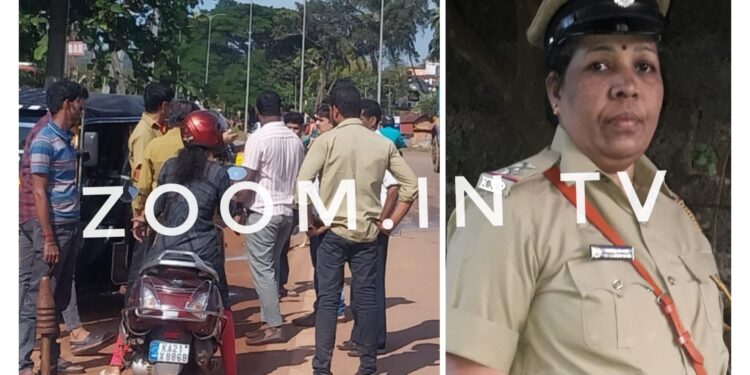 ಪುತ್ತೂರು: ಆಟೋ ರಿಕ್ಷಾ ಪಲ್ಟಿಯಾಗಿ ಮಹಿಳೆಗೆ ಗಾಯ : ಪೊಲೀಸ್ ಜೀಪ್ ನಲ್ಲಿಯೇ ಆಸ್ಪತ್ರೆಗೆ ಕರೆದೊಯ್ದು ಮಾನವೀಯತೆ ಮೆರೆದ ಮಹಿಳಾ ಠಾಣೆಯ ಎಸ್.ಐ. ಶೇಷಮ್ಮ