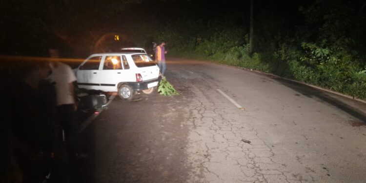 ಕುವೆತ್ತಿಲ: ಬೈಕ್-ಕಾರಿನ ನಡುವೆ ಡಿಕ್ಕಿ :; ಬೈಕ್ ಸವಾರನಿಗೆ ಗಾಯ