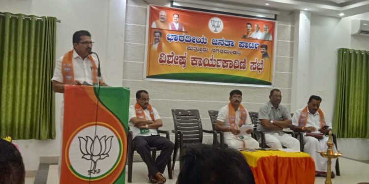 ಪುತ್ತೂರು: ಬಿಜೆಪಿ ನಗರ ಮಂಡಲದ ವಿಶೇಷ ಕಾರ್ಯನಿರ್ವಹಣಾ ತಂಡದ ಸಭೆ