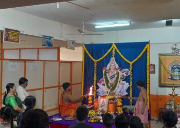 ಪ್ರಗತಿ ಸ್ಟಡಿ ಸೆಂಟರ್ ನಲ್ಲಿ 15ನೇ ವರ್ಷದ ಶಾರದಾ ಮಹೋತ್ಸವ ಮತ್ತು ಗಾಂಧಿ ಜಯಂತಿ ಆಚರಣೆ