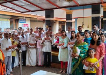 ಶಾಂತಿನಗರ ಬ್ರಹ್ಮಕಲಶೋತ್ಸವದ ಆಮಂತ್ರಣ ಪತ್ರ ಬಿಡುಗಡೆ
