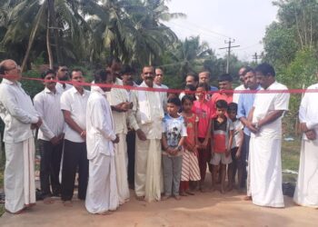 ಜನರ ಬಹು ದಿನಗಳ ಬೇಡಿಕೆಯ ಮೈರ –ಎರುಂಬು ಕಾಂಕ್ರೀಟ್ ರಸ್ತೆ ಉದ್ಘಾಟನೆ