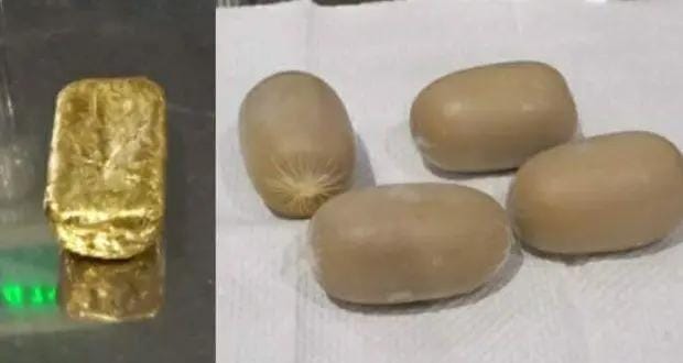 ಮಂಗಳೂರು: ವಿಮಾನ ನಿಲ್ದಾಣದಲ್ಲಿ 38.53 ಲಕ್ಷ ರೂ. ಮೌಲ್ಯದ ಚಿನ್ನ ವಶ..!!